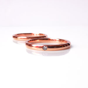 argollas espiga oro rosa