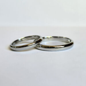 Argollas de matrimonio inglesa oro blanco