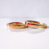 Alt: argollas rectas oro rosado