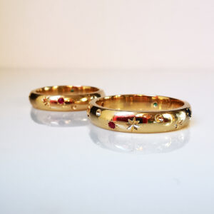 Argollas de matrimonio cósmicas