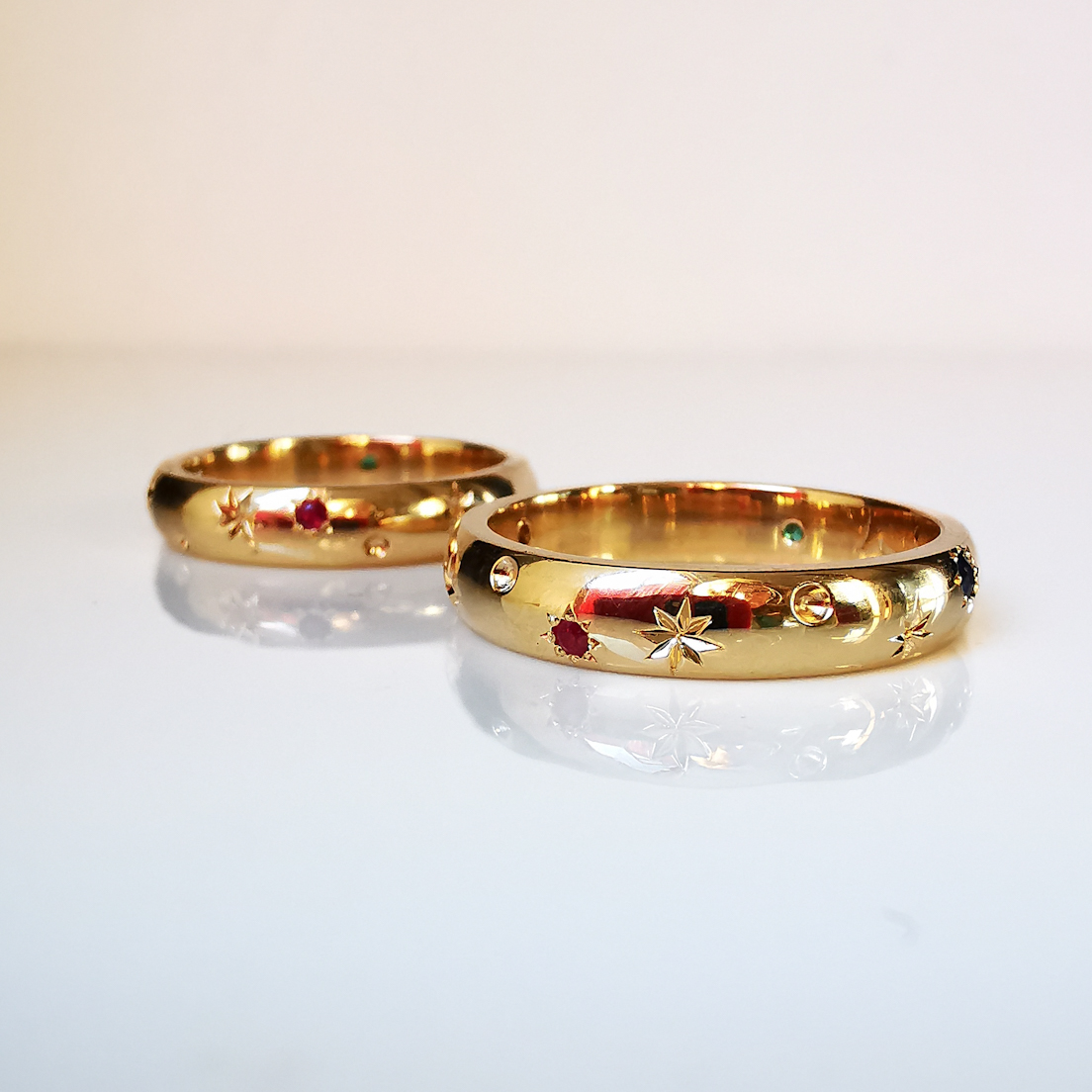 Argollas de matrimonio cósmicas
