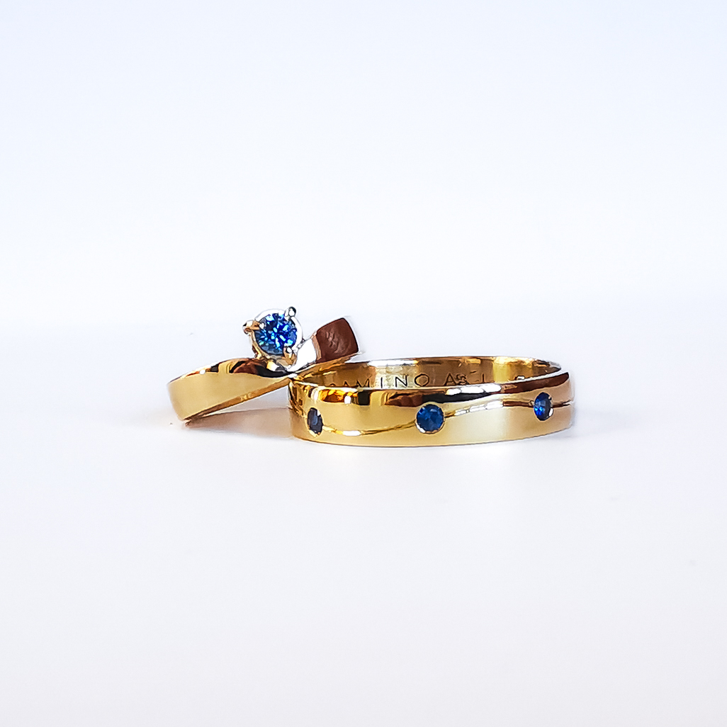 Argollas de matrimonio Moon walk