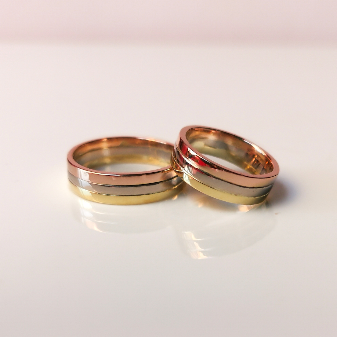 Argollas Tres oros - Imagen 2